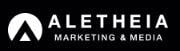 aletheia logo for site page or landing page footer